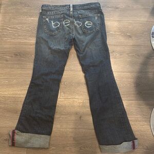 Bebe Crystal Butt Jeans